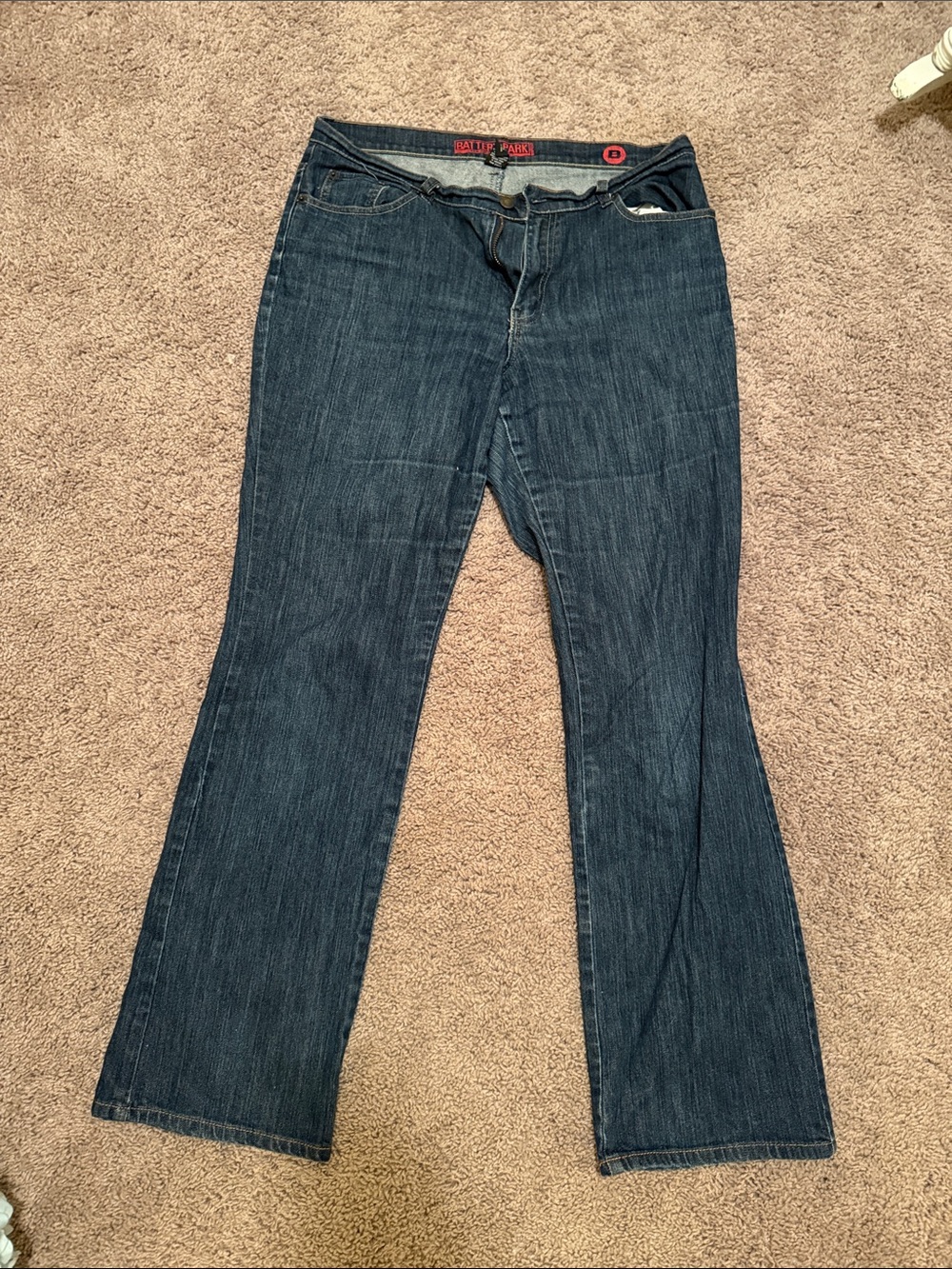New York & Company Dark Blue Flared Jeans